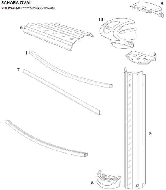 15' Round 52" Legacy Outback Parts Reorder